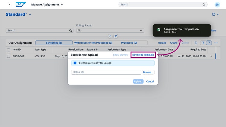 Support flexible assignment input methods